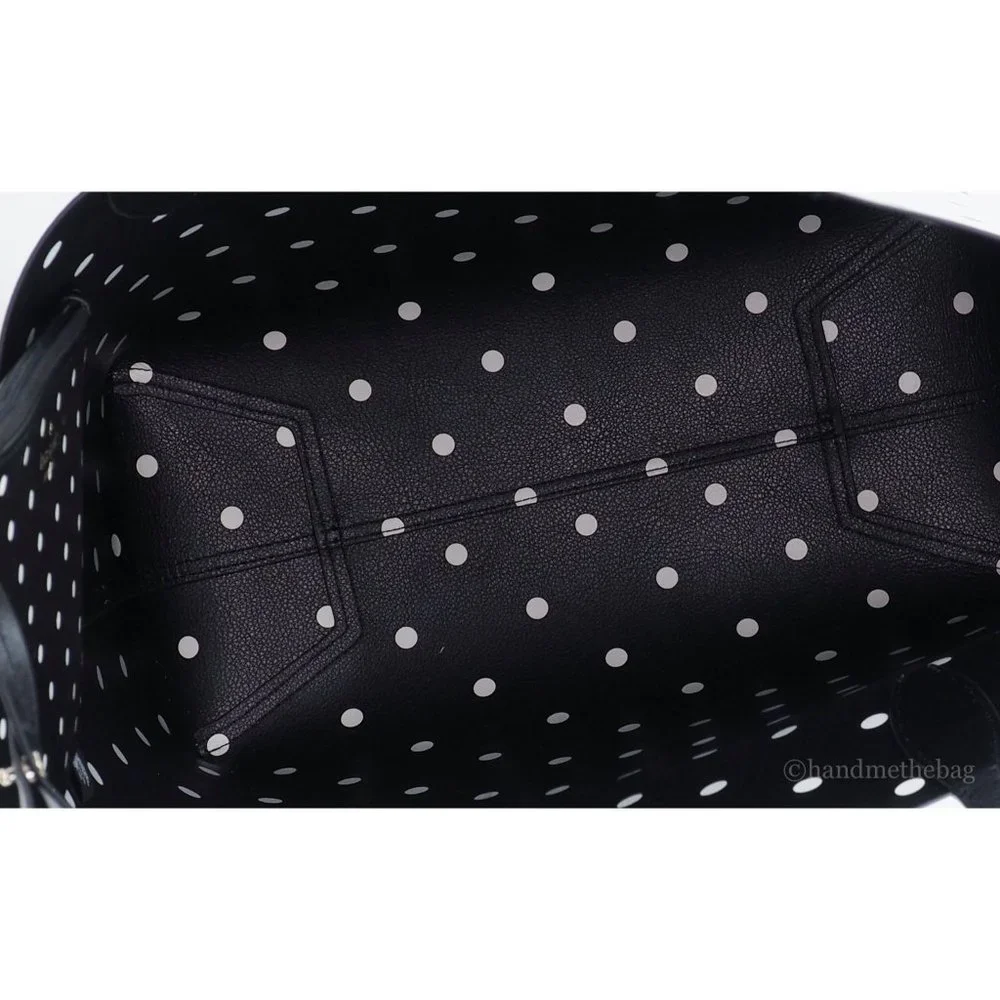 NEW Kate Spade X Disney Minnie Mouse & Figaro Tote Bag White Polka Dot Leather - Picture 8 of 11